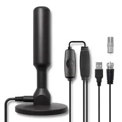 Antena telewizyjna Qoltec DVB-T2 ze wzmacniaczem sygnału | PartsPC.pl