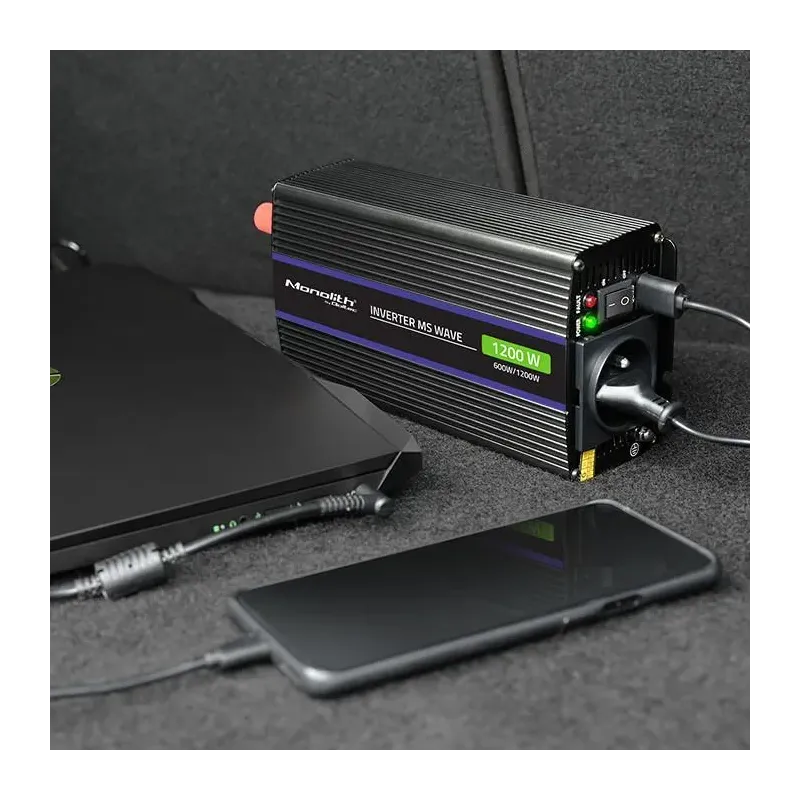 Przetwornica napięcia Qoltec Monolith 1200 MS Wave | 12V | PartsPC.pl