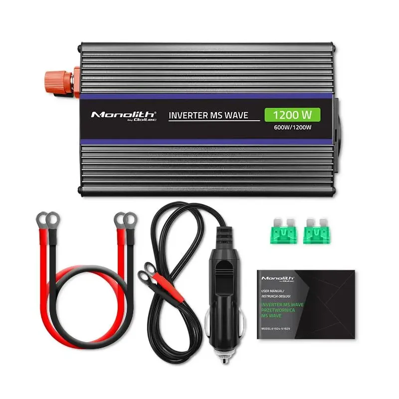 Przetwornica napięcia Qoltec Monolith 1200 MS Wave | 12V | PartsPC.pl