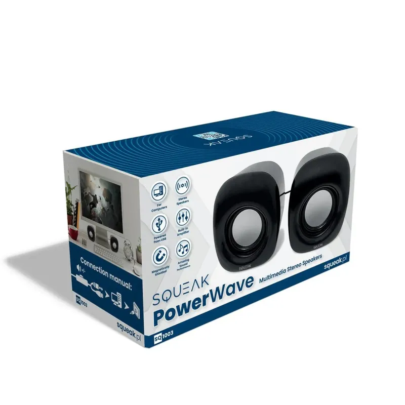 Głośniki komputerowe SQUEAK PowerWave SQ1003... | PartsPC.pl