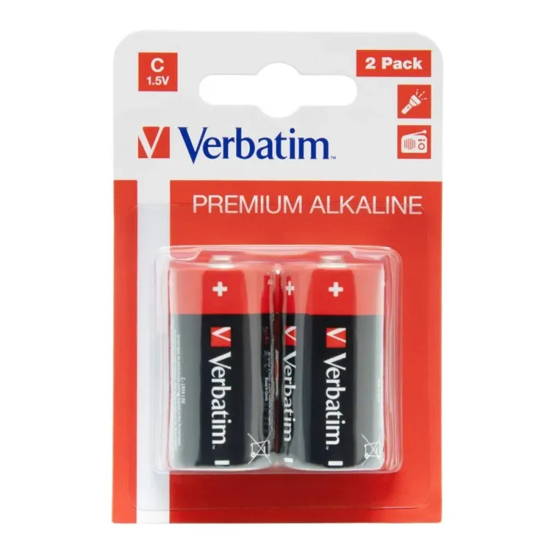 Bateria Verbatim R14 (2 szt blister) | PartsPC.pl