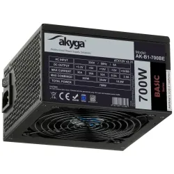 Zasilacz ATX 700W Akyga AK-B1-700BE BLACK EDITION P4+4 | PartsPC.pl