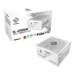 Zasilacz ASRock Steel Legend WHT 1200W 80 PLUS Gold | PartsPC.pl