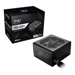 Zasilacz ASRock PRO 650W 80 PLUS Gold | PartsPC.pl