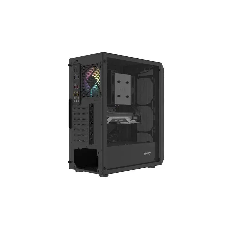 Obudowa Fury SHOBO SH4 RGB ATX Midi Tower z oknem czarna | PartsPC.pl