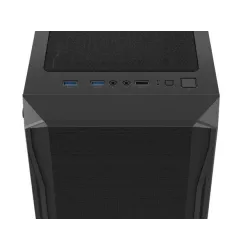 Obudowa Fury SHOBO SH4 RGB ATX Midi Tower z oknem czarna | PartsPC.pl