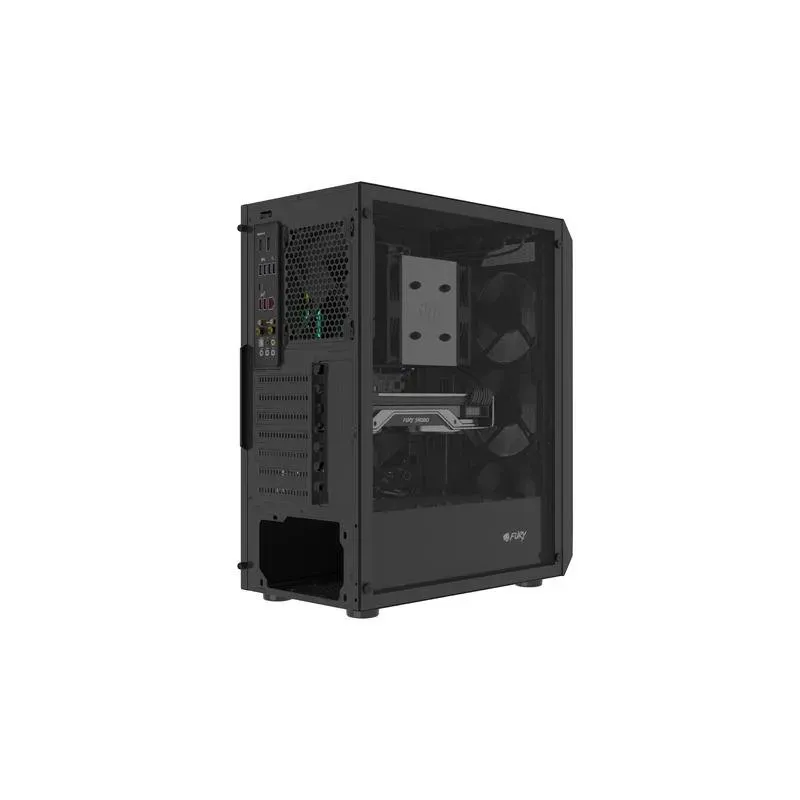 Obudowa Fury SHOBO SH4F ATX Midi Tower z oknem czarna | PartsPC.pl