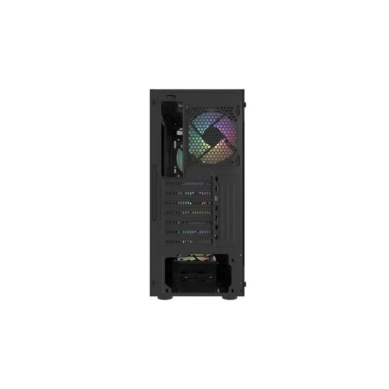 Obudowa Fury SHOBO SH4F RGB ATX Midi Tower z oknem czarna | PartsPC.pl