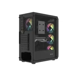 Obudowa Fury SHOBO SH4F RGB ATX Midi Tower z oknem czarna | PartsPC.pl