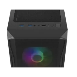 Obudowa Fury SHOBO SH4F RGB ATX Midi Tower z oknem czarna | PartsPC.pl