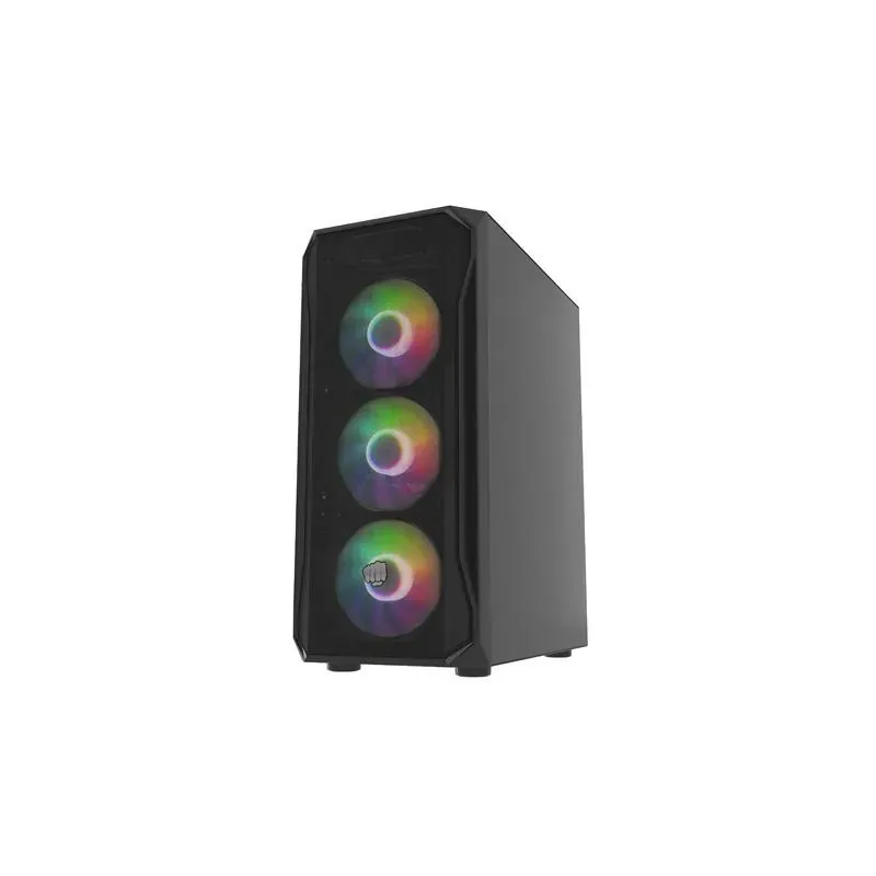 Obudowa Fury SHOBO SH4F RGB ATX Midi Tower z oknem czarna | PartsPC.pl