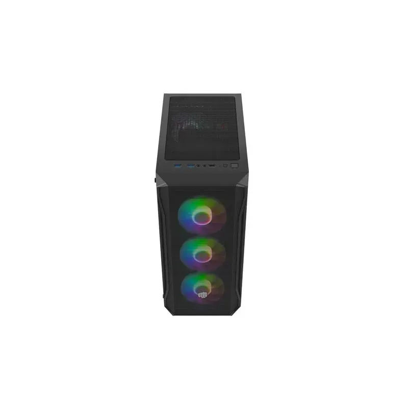 Obudowa Fury SHOBO SH4F RGB ATX Midi Tower z oknem czarna | PartsPC.pl