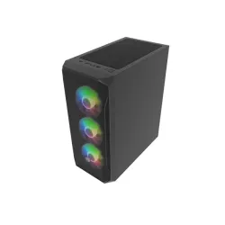 Obudowa Fury SHOBO SH4F RGB ATX Midi Tower z oknem czarna | PartsPC.pl