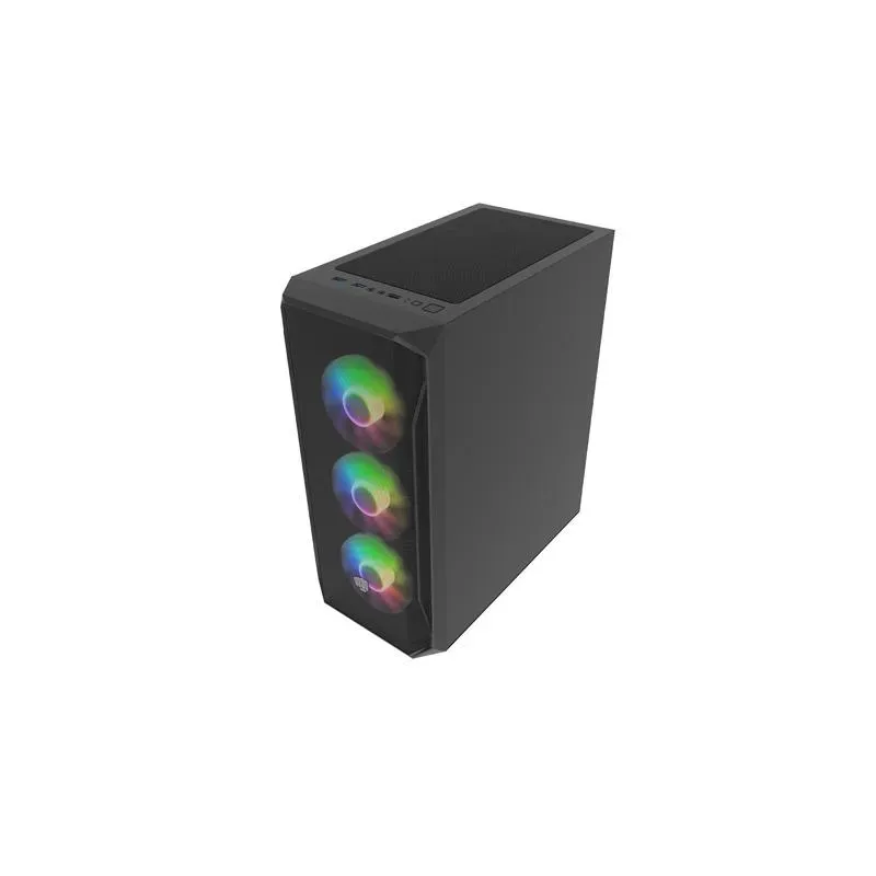 Obudowa Fury SHOBO SH4F RGB ATX Midi Tower z oknem czarna | PartsPC.pl