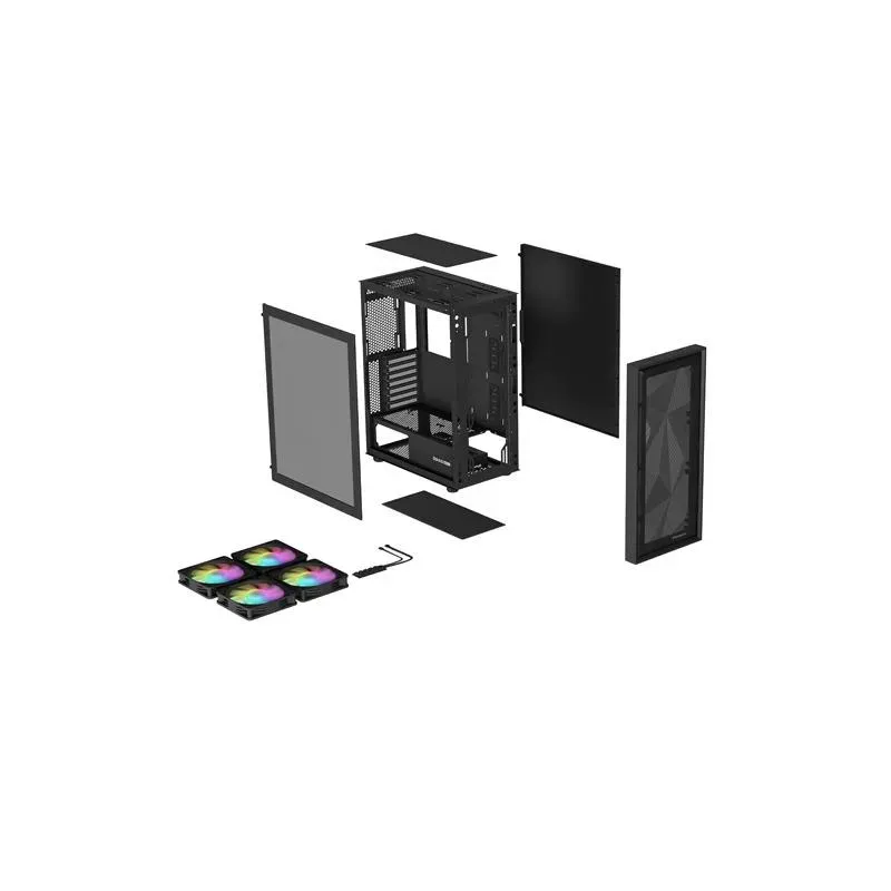 Obudowa Genesis Diaxid 605 ARGB Midi Towar (z oknem, | PartsPC.pl