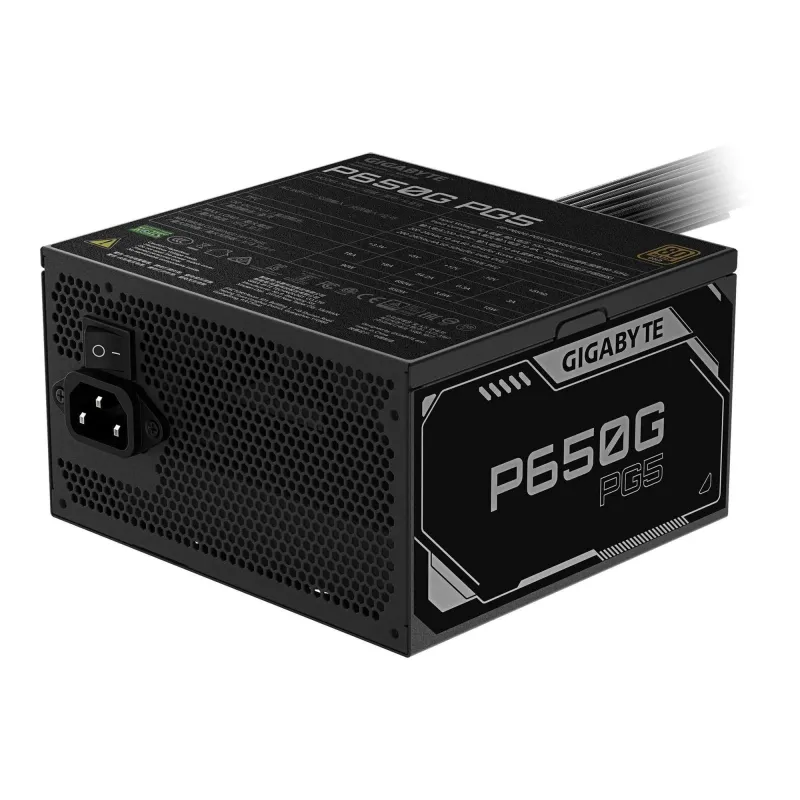 Zasilacz Gigabyte GP-P650G PG5 650W 120mm 80+Gold | PartsPC.pl