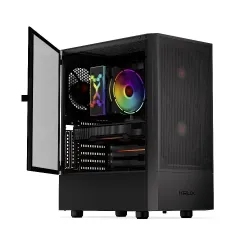 Obudowa KRUX Nadir ATX, z oknem, bez zasilacza, czarna | PartsPC.pl