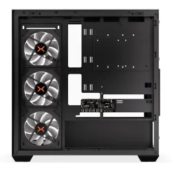 Obudowa Krux Exo ATX RGB z oknem bez zasilacza czarna | PartsPC.pl