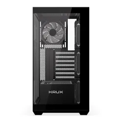 Obudowa Krux Exo ATX RGB z oknem bez zasilacza czarna | PartsPC.pl