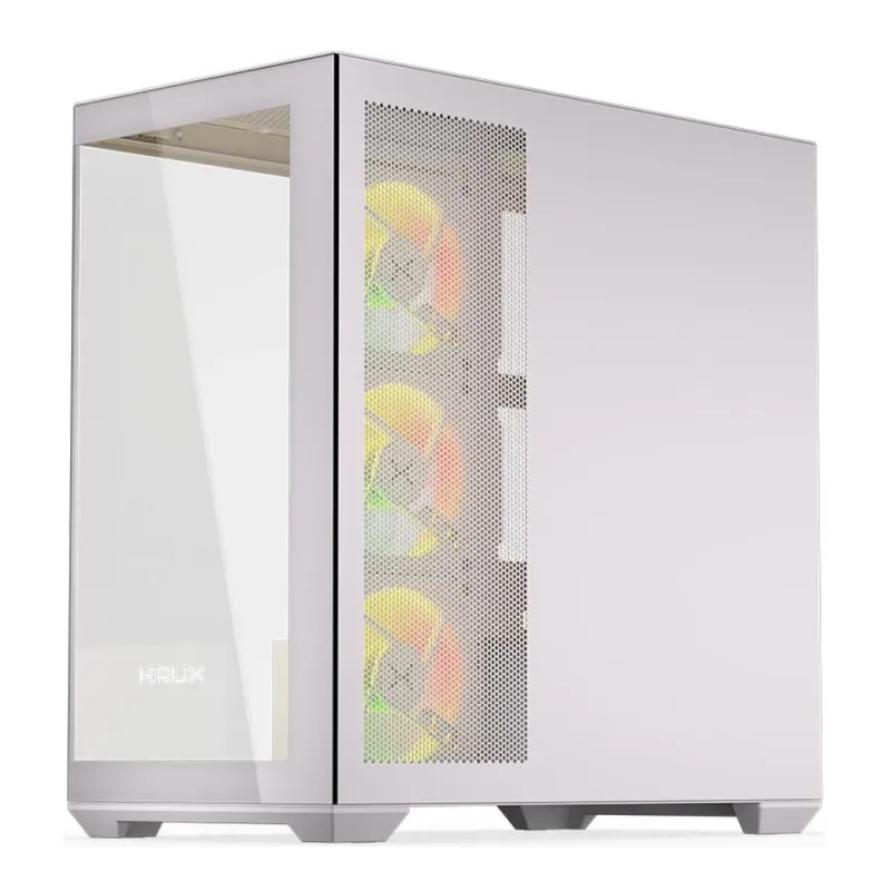 Obudowa KRUX Exo White ATX, z oknem, bez zasilacza, biała | PartsPC.pl