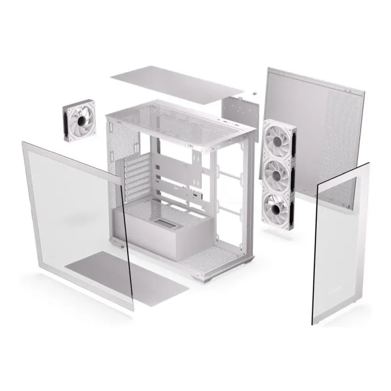 Obudowa KRUX Exo White ATX, z oknem, bez zasilacza, biała | PartsPC.pl