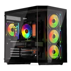 Obudowa KRUX Empero ATX, z oknem, bez zasilacza, czarna | PartsPC.pl