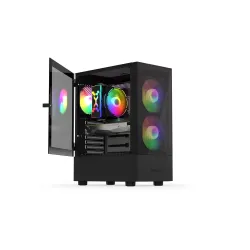 Obudowa KRUX Vako RGB ATX/mciroATX/Mini ATX z oknem, b... | PartsPC.pl