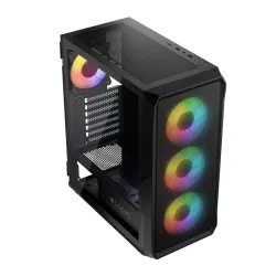 Obudowa LOGIC PORTOS ARGB MIDI USB 3.0 Black | PartsPC.pl