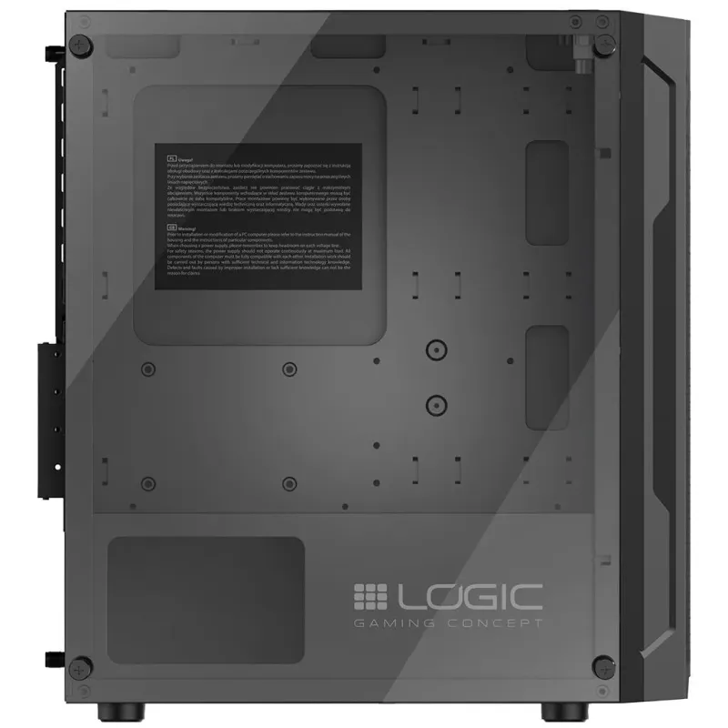 Obudowa LOGIC ARAMIS ARGB mATX/mITX Mini USB 3.0 Black | PartsPC.pl