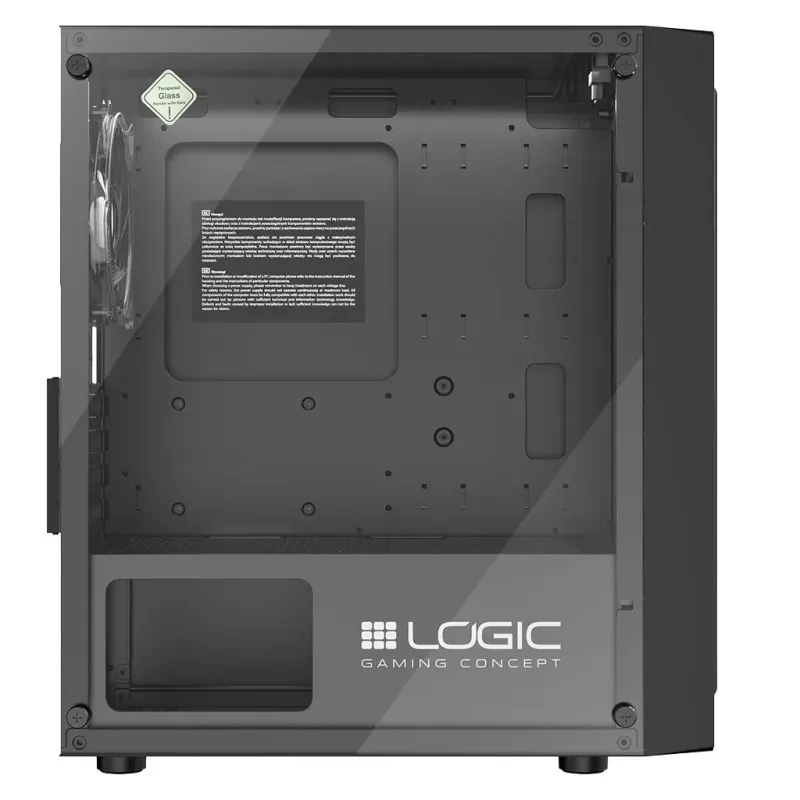 Obudowa LOGIC ATOS ARGB mATX/mITX Mini USB 3.0 Black bez | PartsPC.pl