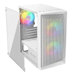 Obudowa LOGIC ATOS ARGB mATX/mITX Mini USB 3.0 Biała | PartsPC.pl