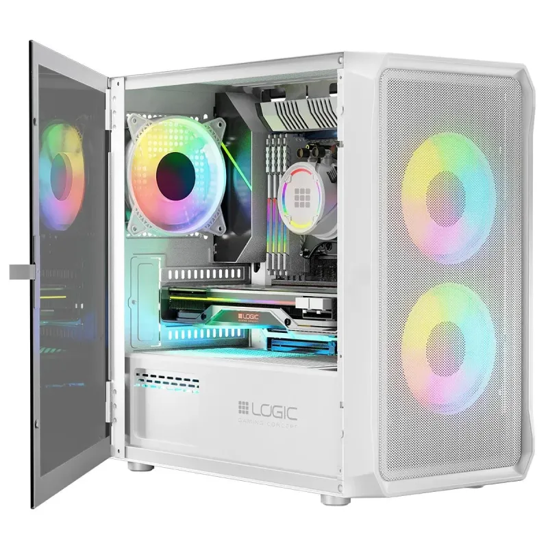 Obudowa LOGIC PORTOS ARGB Mini USB 3.0 White | PartsPC.pl