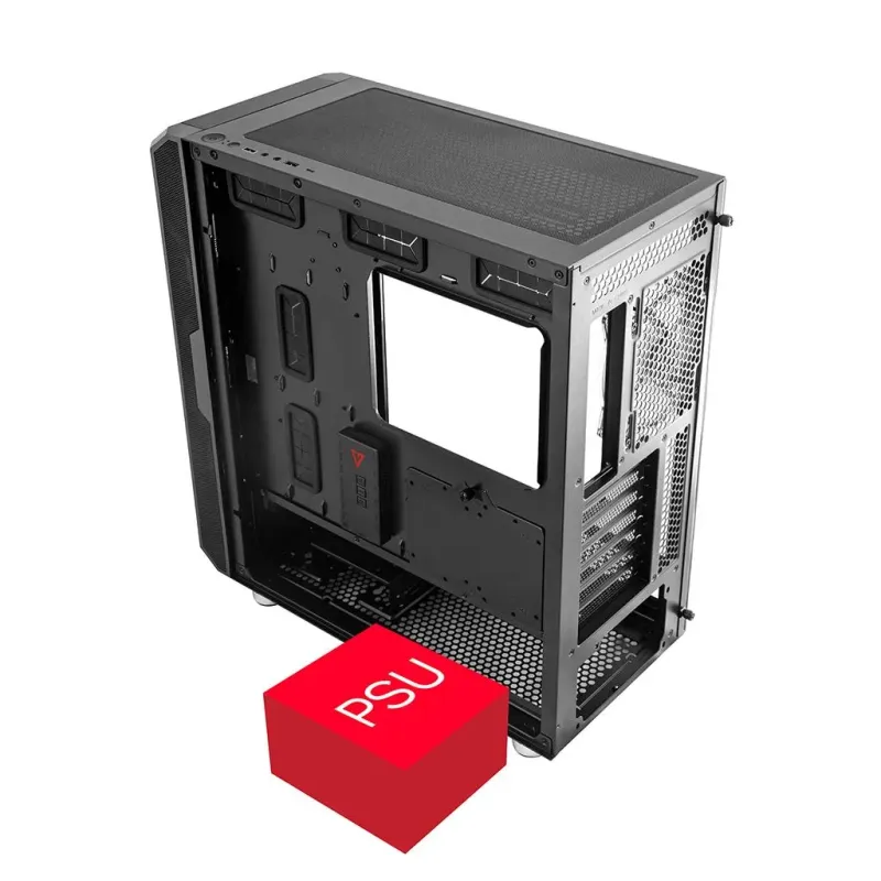 Obudowa Modecom Volcano Amirani ARGB czarna, bez | PartsPC.pl