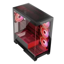 Obudowa Modecom Volcano Space Apex ARGB MIDI Czarna | PartsPC.pl