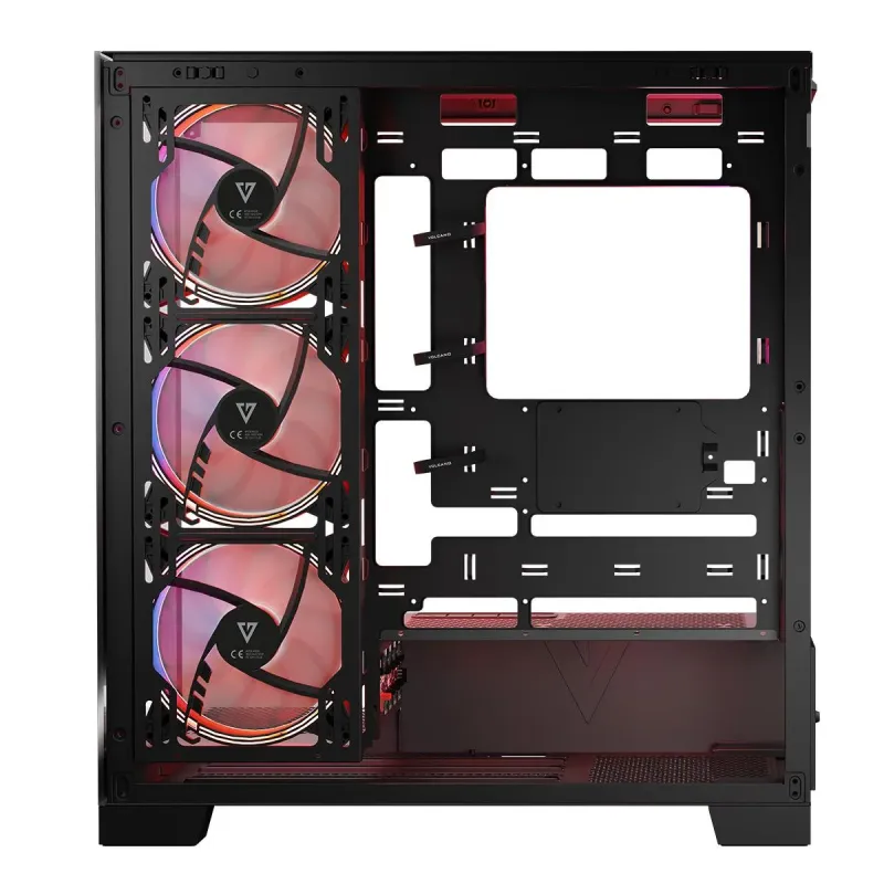 Obudowa Modecom Volcano Space Apex ARGB MIDI Czarna | PartsPC.pl