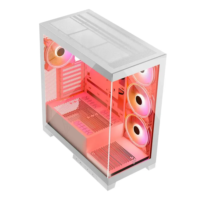 Obudowa Modecom Volcano Space Apex ARGB MIDI Biała | PartsPC.pl