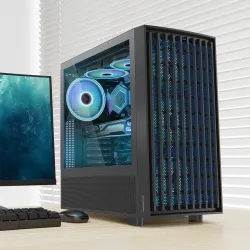 Obudowa Modecom BREEZE ARGB FLOW Midi USB Type-C, czarna | PartsPC.pl