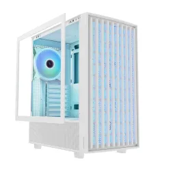 Obudowa Modecom BREEZE ARGB FLOW Midi USB Type C, biała | PartsPC.pl