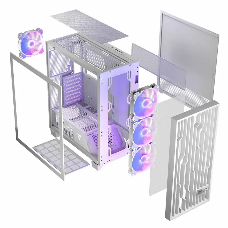 Obudowa Modecom Volcano Perun APEX ARGB MIDI, Biała | PartsPC.pl