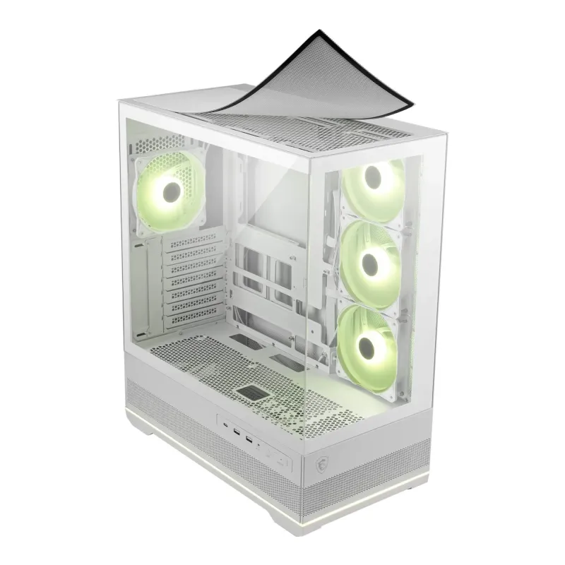 Obudowa MSI MAG PANO 110R PZ WHITE ATX Midi z oknem, bez | PartsPC.pl