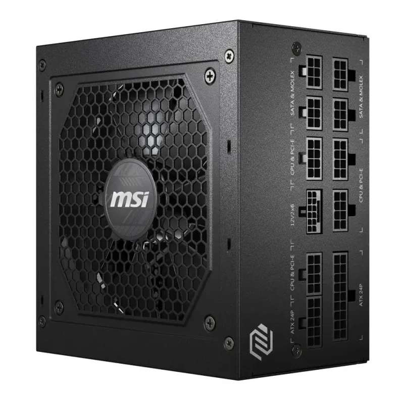Zasilacz MSI MAG A850GL PCIE5 850W 120mm 80plus Gold | PartsPC.pl