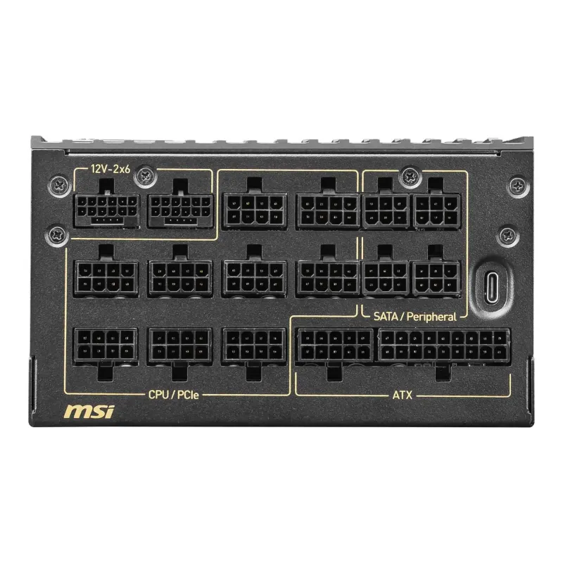 Zasilacz MSI MEG Ai1600T PCIE5 1600W 135mm 80plus | PartsPC.pl