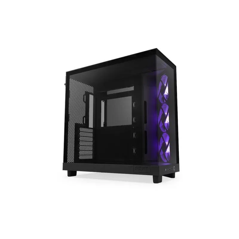 Obudowa NZXT H6 Flow RGB Midi Tower czarna z oknem | PartsPC.pl