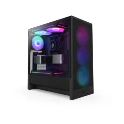 Obudowa NZXT H5 Flow RGB (2024) Midi Tower z oknem Czarna | PartsPC.pl
