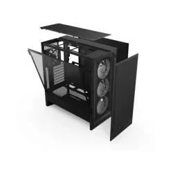 Obudowa NZXT H5 Flow RGB (2024) Midi Tower z oknem Czarna | PartsPC.pl