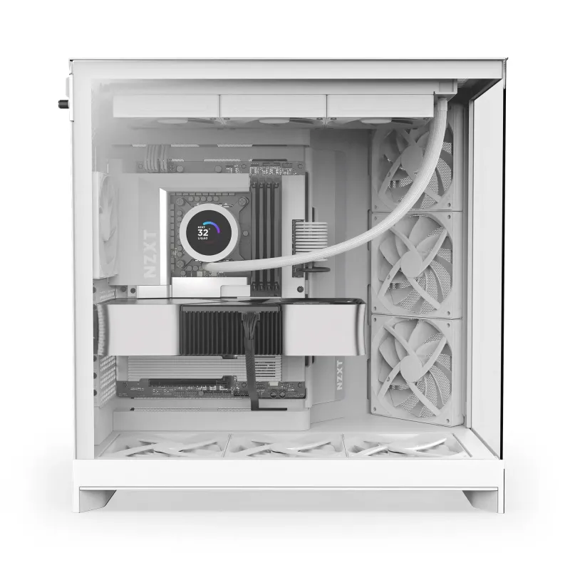 Obudowa NZXT H9 Flow (2025) Midi Tower z oknem biała | PartsPC.pl