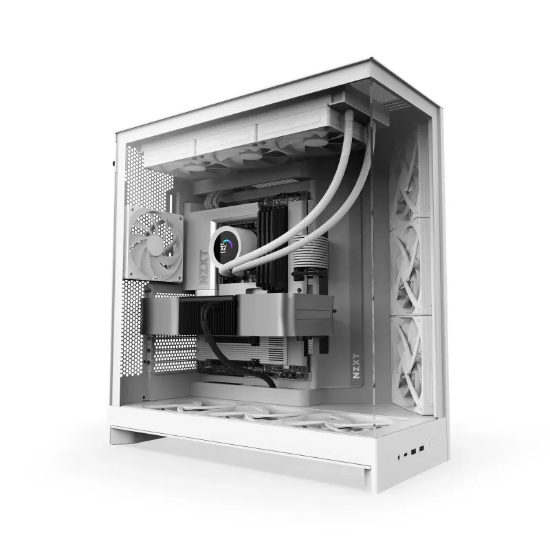 Obudowa NZXT H9 Flow (2025) Midi Tower z oknem biała | PartsPC.pl