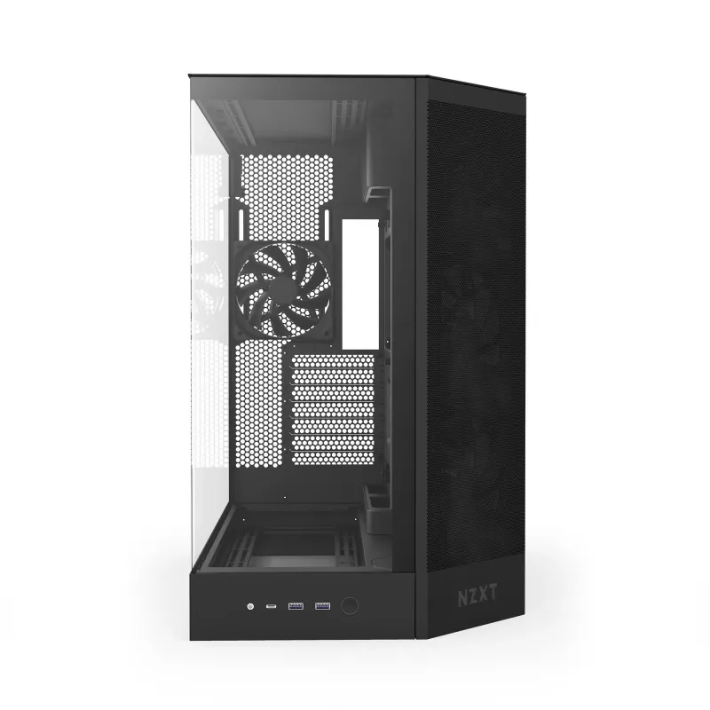 Obudowa NZXT H9 Flow (2025) Midi Tower z oknem czarna | PartsPC.pl