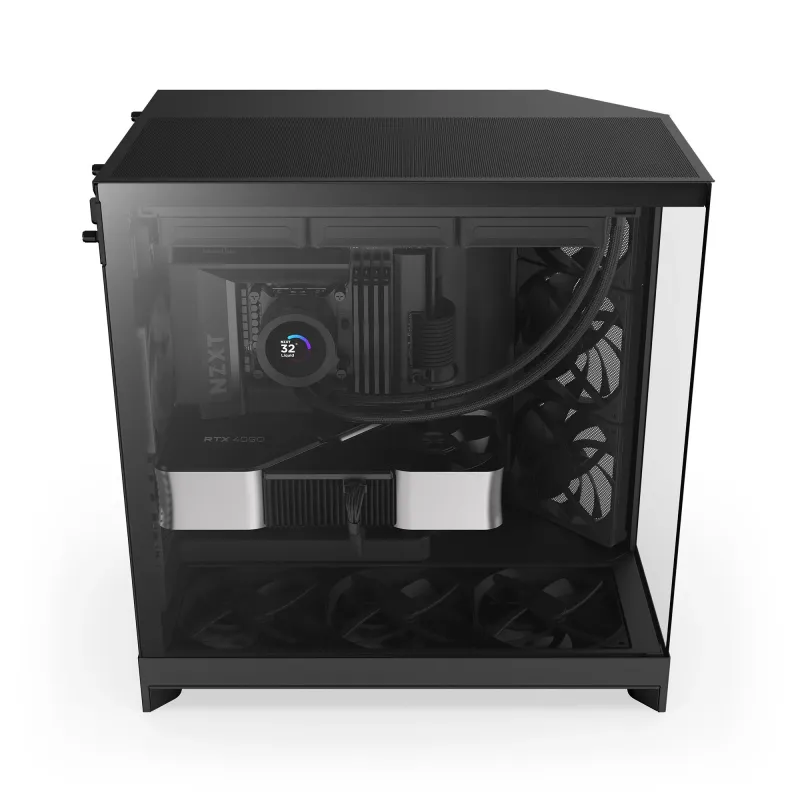 Obudowa NZXT H9 Flow (2025) Midi Tower z oknem czarna | PartsPC.pl