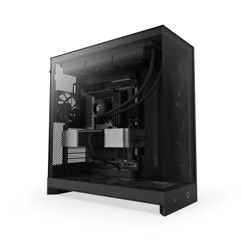Obudowa NZXT H9 Flow (2025) Midi Tower z oknem czarna | PartsPC.pl
